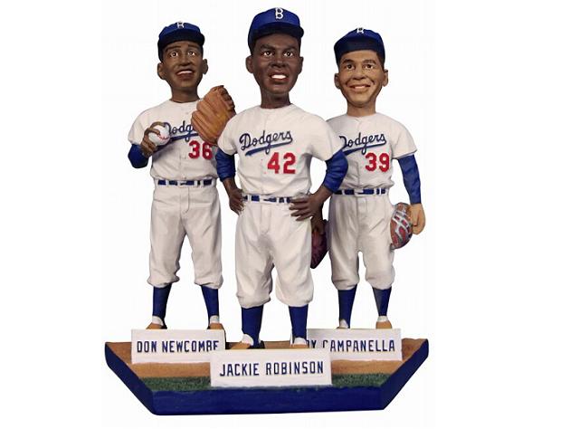 Brooklyn Dodgers Jackie Robinson And Roy Campanella Together in