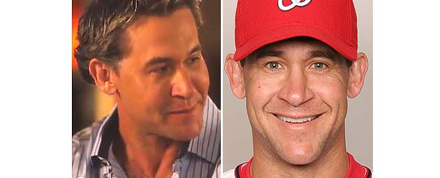 Bret Boone suggests some gourmet beef jerky, but his face suggests botox