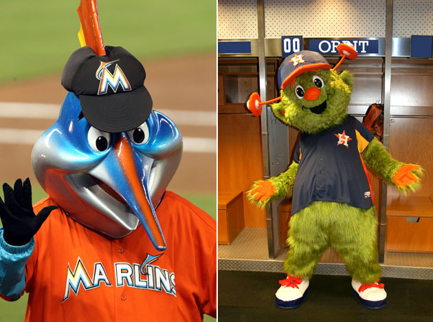 Meet the World Series mascots: The Phillie Phanatic and Orbit