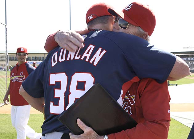 Former Cardinals player Chris Duncan, who helped team win World