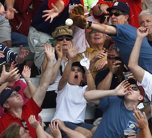 Another Baseball Fan Hit in the Face by Foul Ball