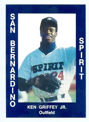 Ken Griffey Jr.'s famous 1989 Upper Deck rookie card was