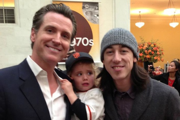 Tim Lincecum scares and frightens Gavin Newsom's daughter (Create