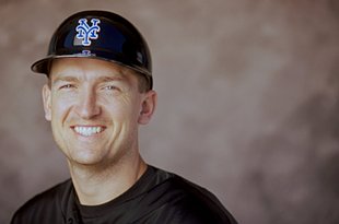 John Olerud in a double earflap helmet reminds me of Little League. We  always had a parade on Opening Day. We'd get to the park in the…