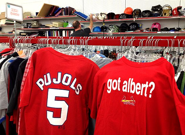 Albert Pujols, Zack Greinke T-shirts available for discount at Missouri  thrift shop (Photos)