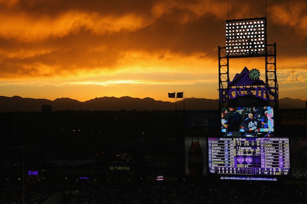 A fan once suggested that Coors Field's outfield fence should be shaped  like the Rocky Mountains