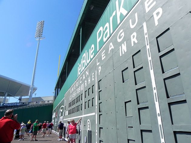 JetBlue Park's Green Monster Not Same Size As Fenway's - CBS Boston