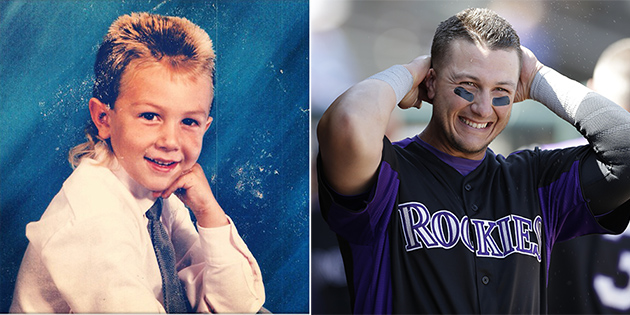 Troy Tulowitzki's glorious childhood mullet vs. other famous kid