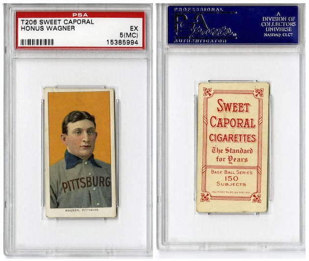 A Honus Wagner T-206 Card Sells for a Record $7.25 Million