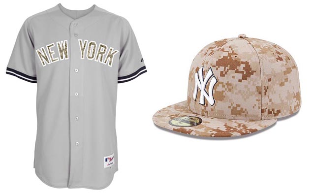 Atlanta Braves wearing camo Memorial Day Uniforms (Photos