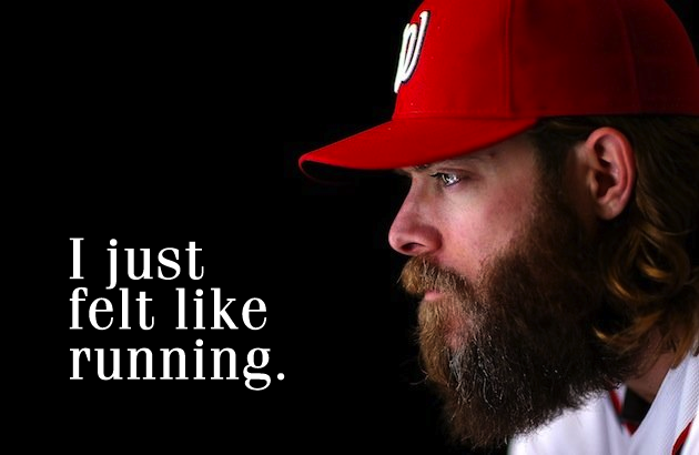 Jayson Werth hates when Philadelphia microphones tickle his beard