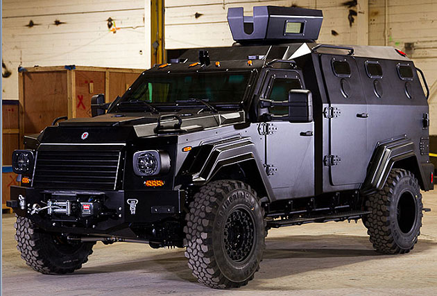 armored bank car inside