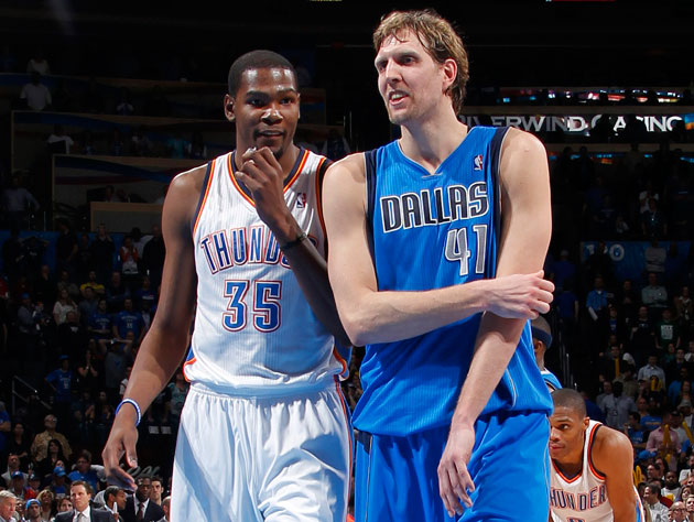 Dirk Nowitzki claims that Kevin Durant 'is way ahead' of Dirk at the same  age, and we somewhat agree - Yahoo Sports