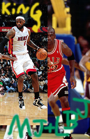 LeBron James' phone wallpaper is a Photoshopped picture of LeBron and  Michael Jordan battling each other (PHOTO)