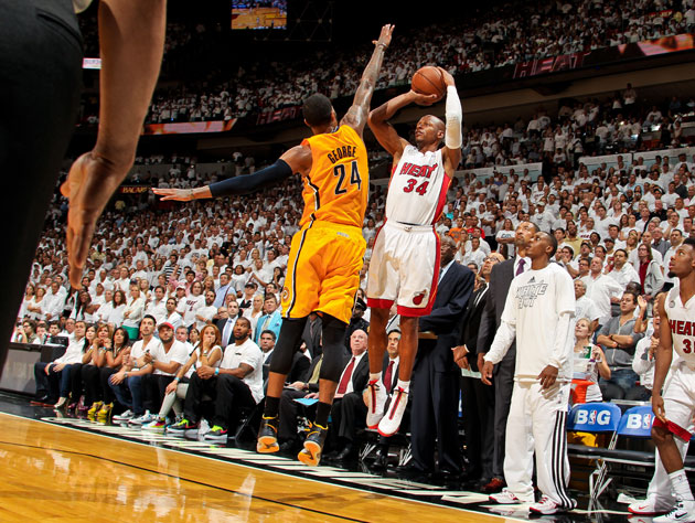 The Boston Celtics' Ray Allen shoots a free throw during game