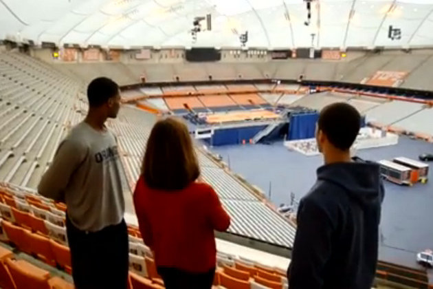 The View From Top Of Carrier Dome For Saay S Georgetown Game