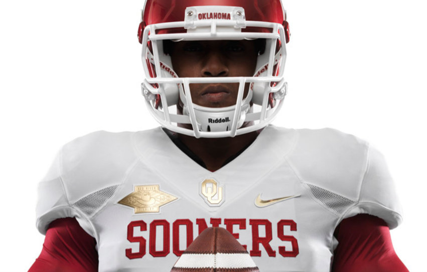 Oklahoma and Texas to wear gold-adorned uniforms for Red River Rivalry  (Photos)
