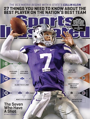 Curse, what curse? Collin Klein appears on the cover of Sports Illustrated  this week