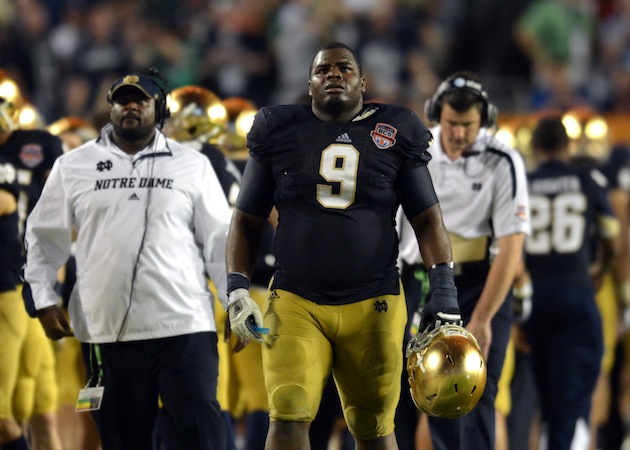 Notre Dame's Louis Nix III responds to Brady Hoke 'chickening out