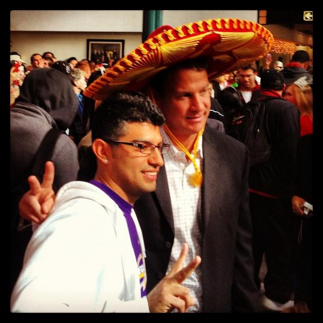 Lane Kiffin in a sombrero? Lane Kiffin in a sombrero