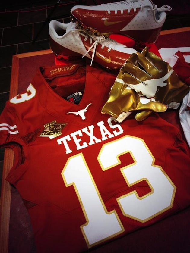 Oklahoma and Texas to wear goldadorned uniforms for Red River Rivalry