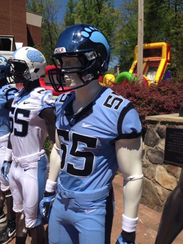 PHOTOS: UNC reveals new football uniforms at spring game 