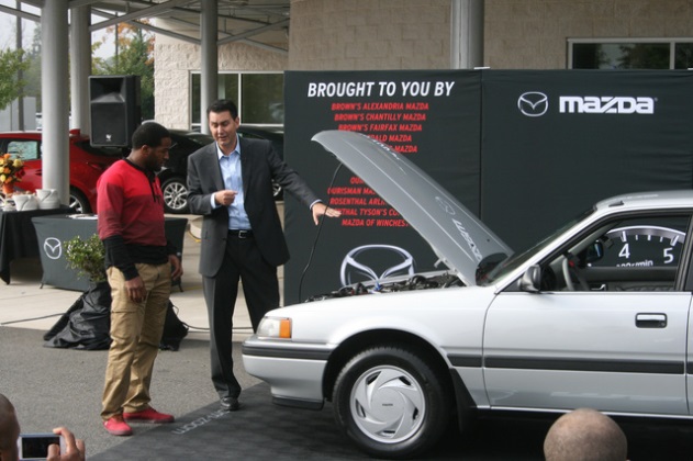 Redskins RB Alfred Morris is having his 1991 Mazda 626 refurbished