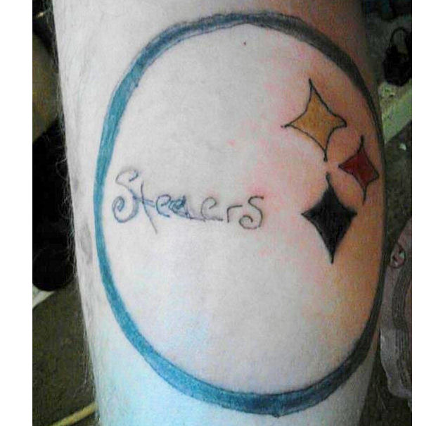 A Family of Steelers  Ugliest Tattoos  funny tattoos  bad tattoos   horrible tattoos  tattoo fail