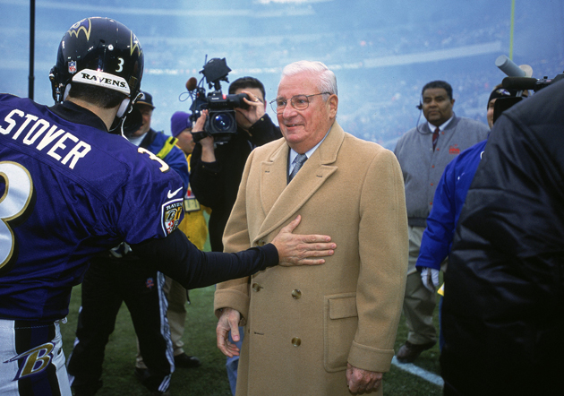 Art Modell, former owner of the Baltimore Ravens and the Cleveland