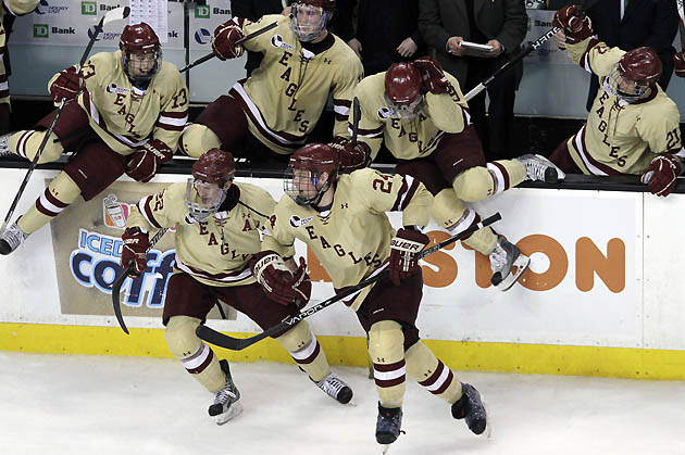 Boston College Beats Ferris State to Win Hockey Title - The New