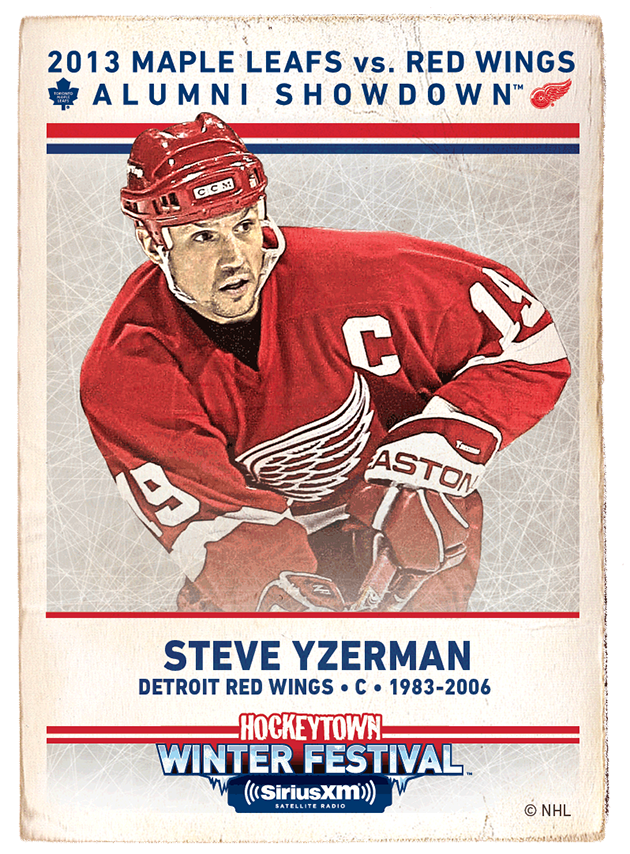 Vintage NHL Detroit Red Wings Steve Yzerman 19 Ice Hockey CCM