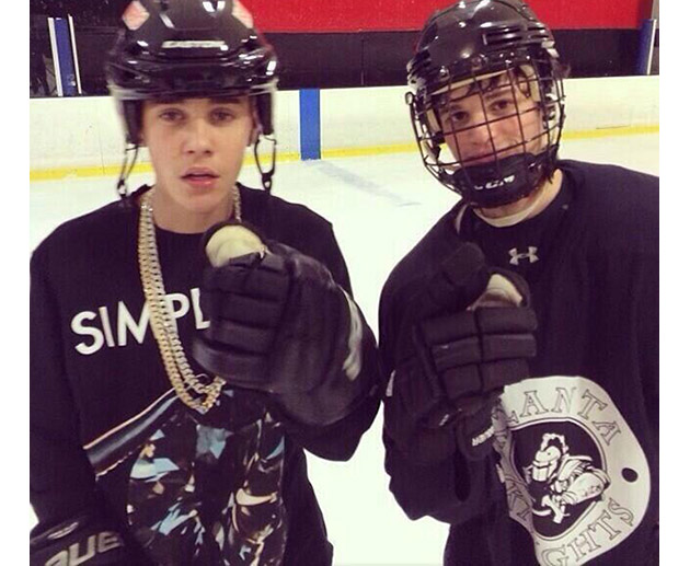 PHOTOS] Justin Bieber Turns Up and Trains with Zagreb Ice Hockey