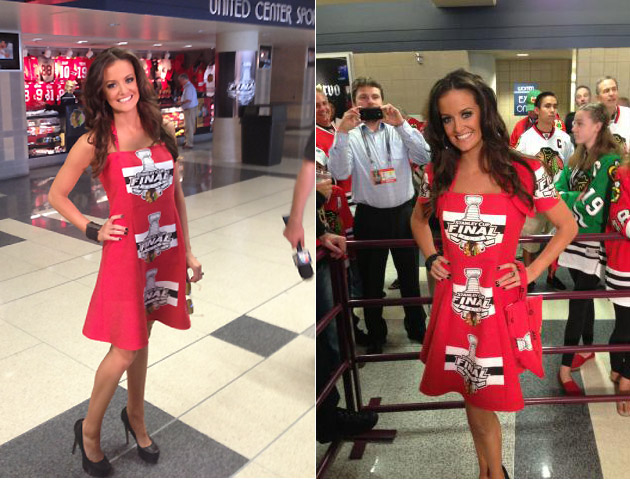 beauty queen dons Chicago Blackhawks 