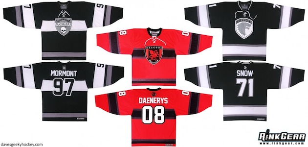 game of thrones hockey jersey