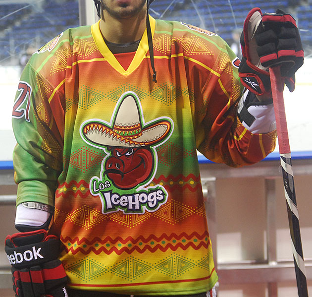 LA Kings Goaltender Jonathan Bernier wearing a Dodgers Hockey