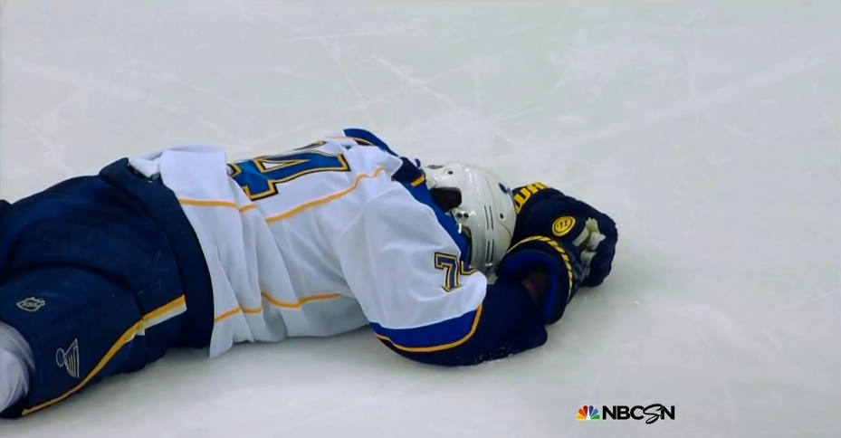 Blues star T.J. Oshie knocked out of loss to Minnesota after Mike Rupp's  shot to head – New York Daily News