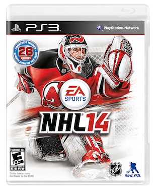 Why is Martin Brodeur on the cover of NHL14?