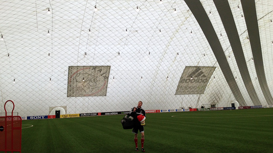 laden zuur bod Ajax training session relocated just before inflatable dome collapses