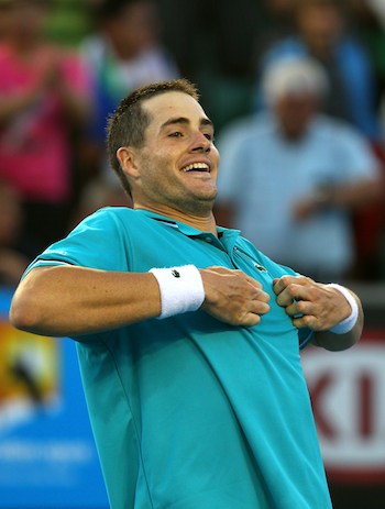 John Isner celebrates win with Cam Newton's Superman celebration