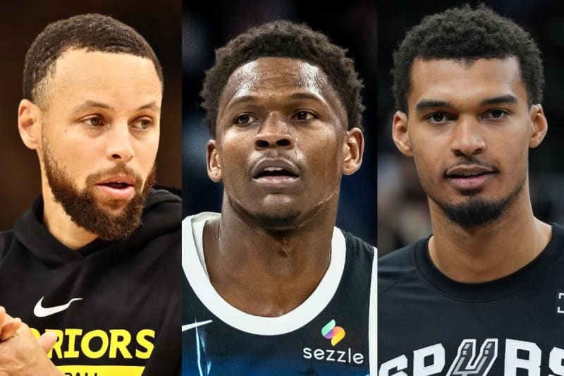 Calls Mount Against Stephen Curry, Victor Wembanyama as Anthony Edwards Becomes All-Star Snub Victim