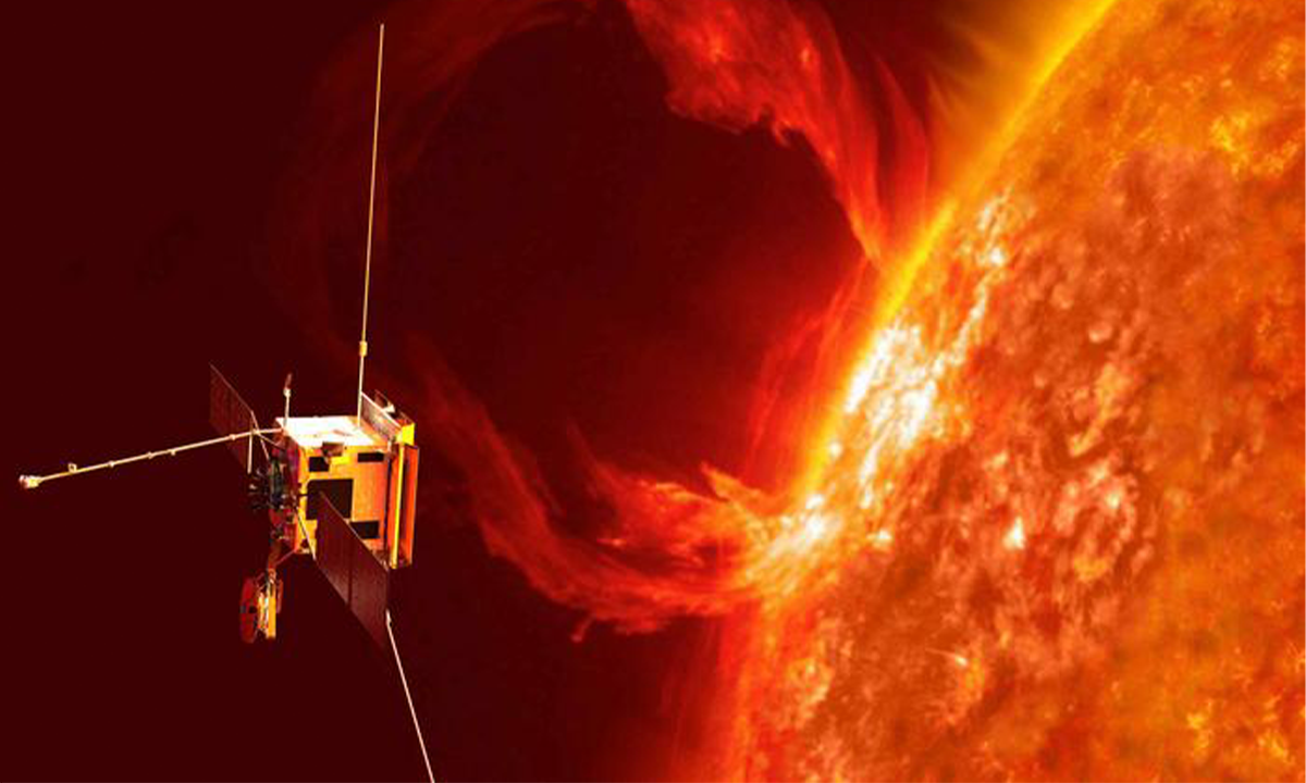 The First Observation of the Fiery Lifecycle of a Massive Solar Storm