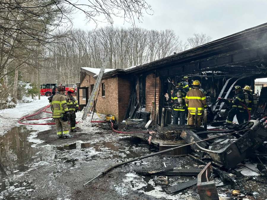 Chardon house fire starts in attached garage , moves into home