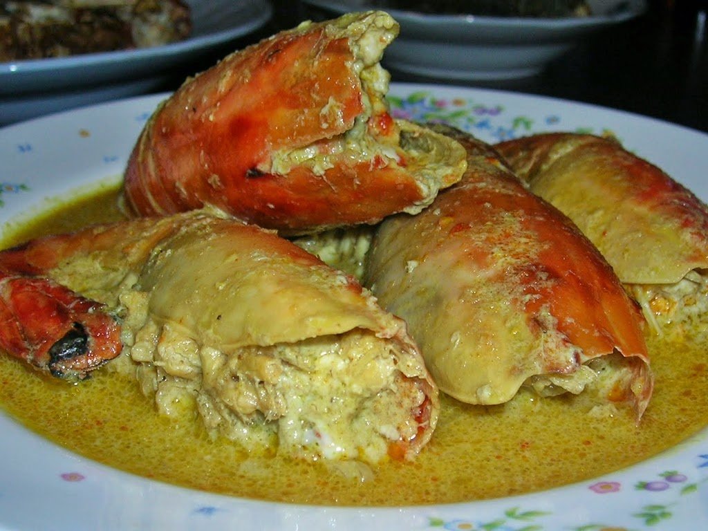 Cara buat rendang udang galah salai berkunyit