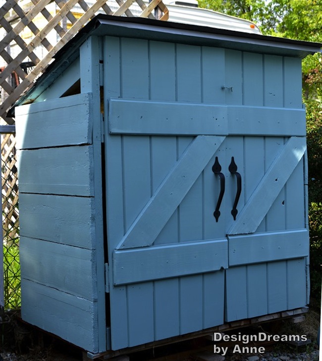 Garbage Bin Storage  Wooden Trash Storage Shed