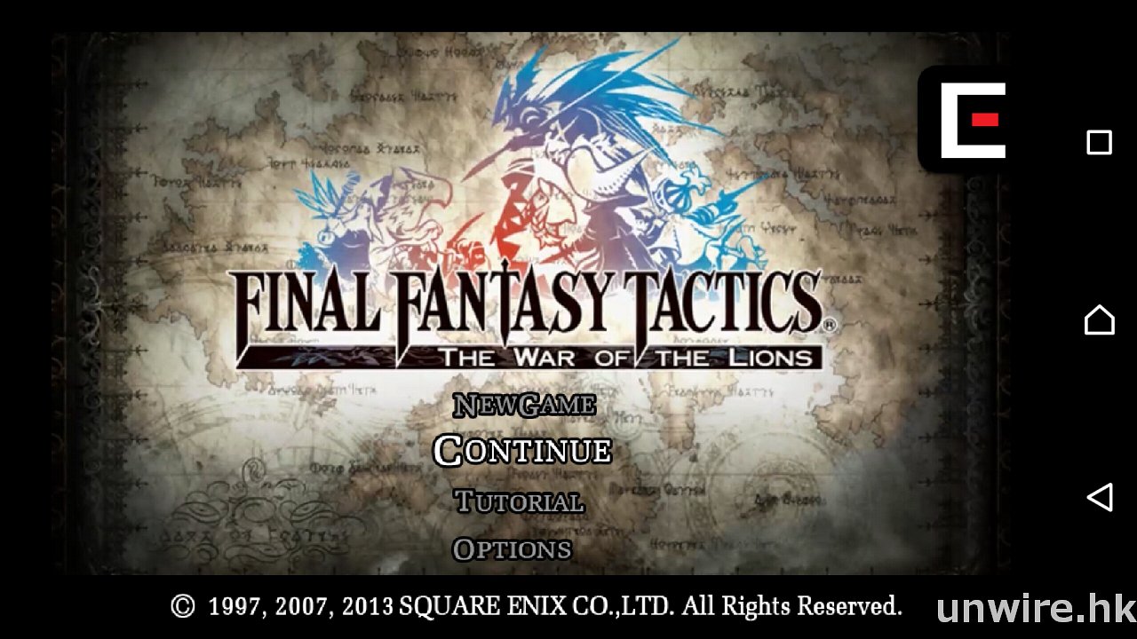 神作戰棋GAME 《FINAL FANTASY TACTICS》Android 版終於推出