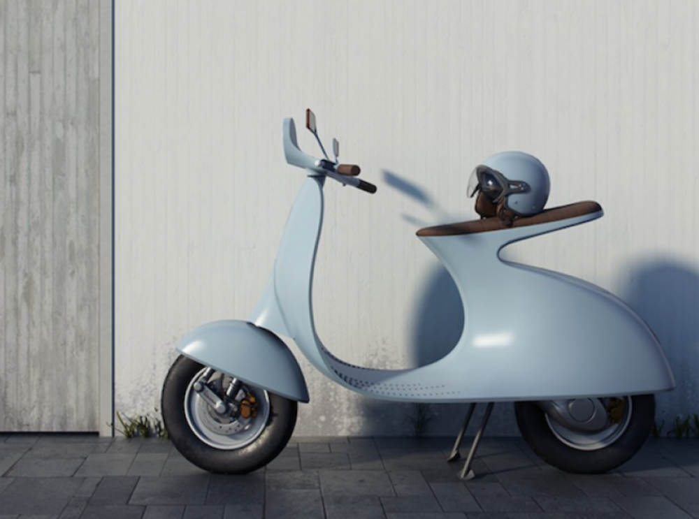 比起 Vespa Elettrica，Vespampère 的經典元素設計也不遑多讓。