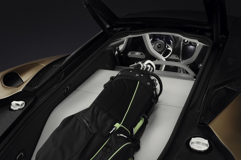 McLaren GT車尾具有420公升置物空間，車頭前方也有150公升可以收納使用。