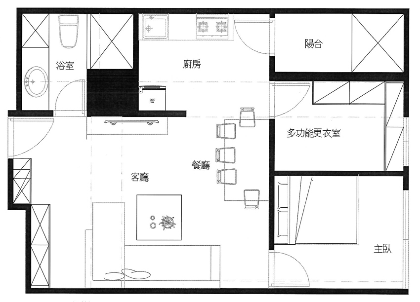 工業風主牆系統櫃!新北單身型男公寓