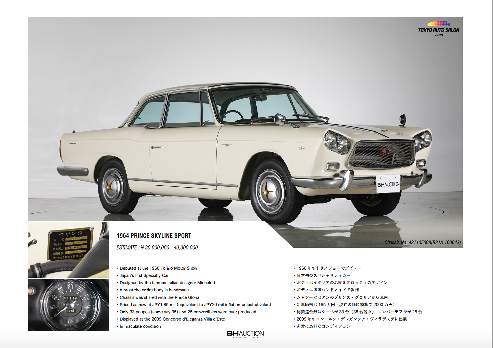 Tokyo Auto Salon 19 X Bh Auction 第二屆名車拍賣會 日本名車篇 Yahoo奇摩汽車機車