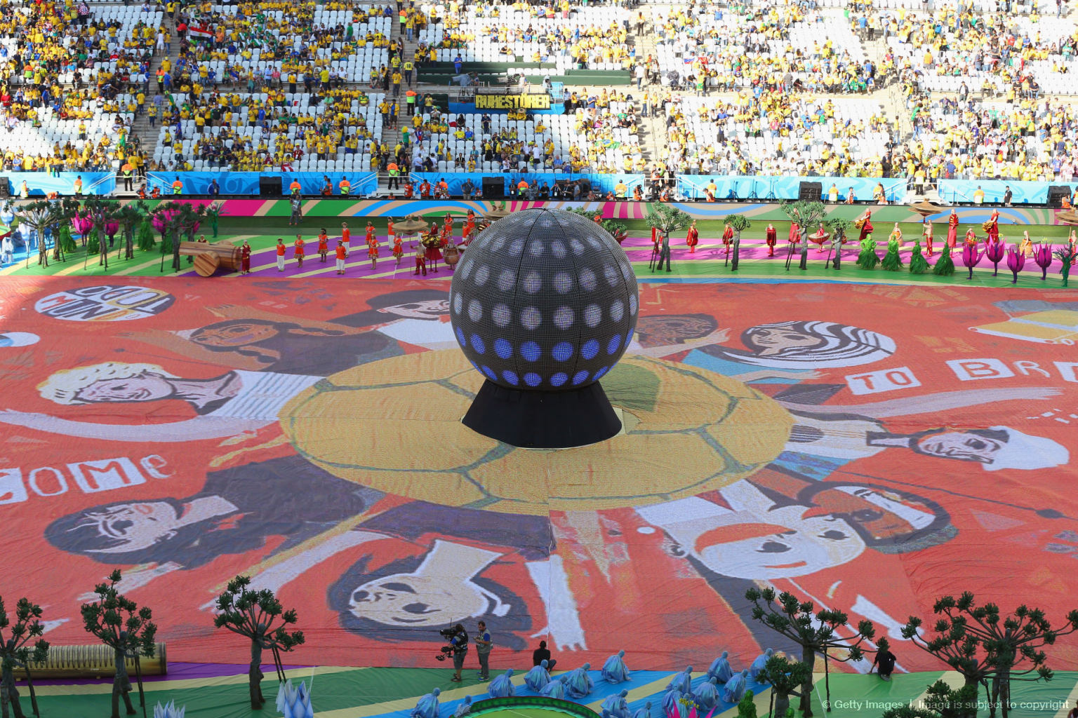 گزارش تصویری: مراسم افتتاحیه جام جهانی 2014 برزیل
